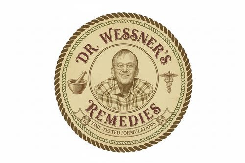 Dr. Wessner's Remedies logo with white background
