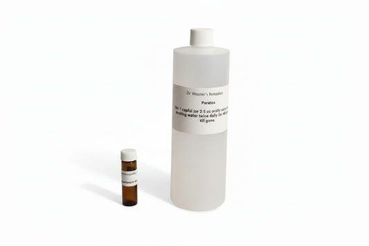 Paratox Dr. Wessner's Remedies bottle with amber vial